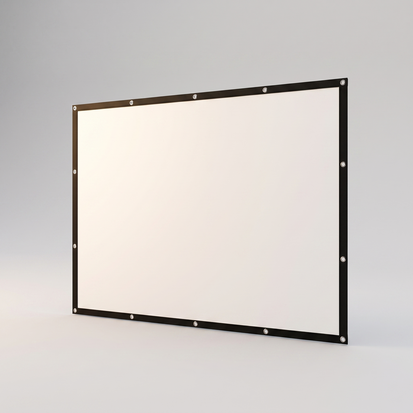 Portable 120 inch projector screen angled