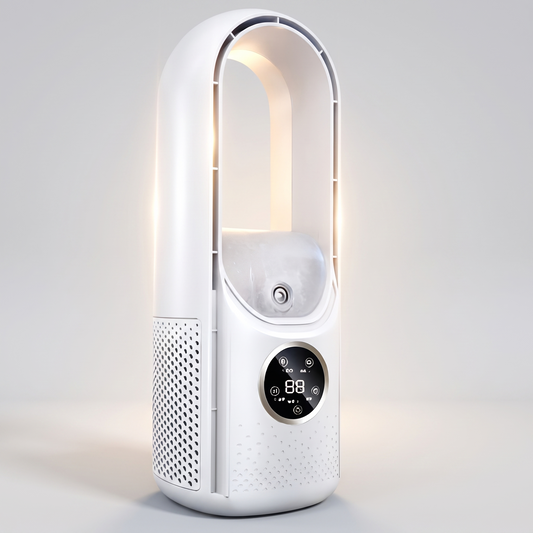 Bladeless portable air conditioner front view