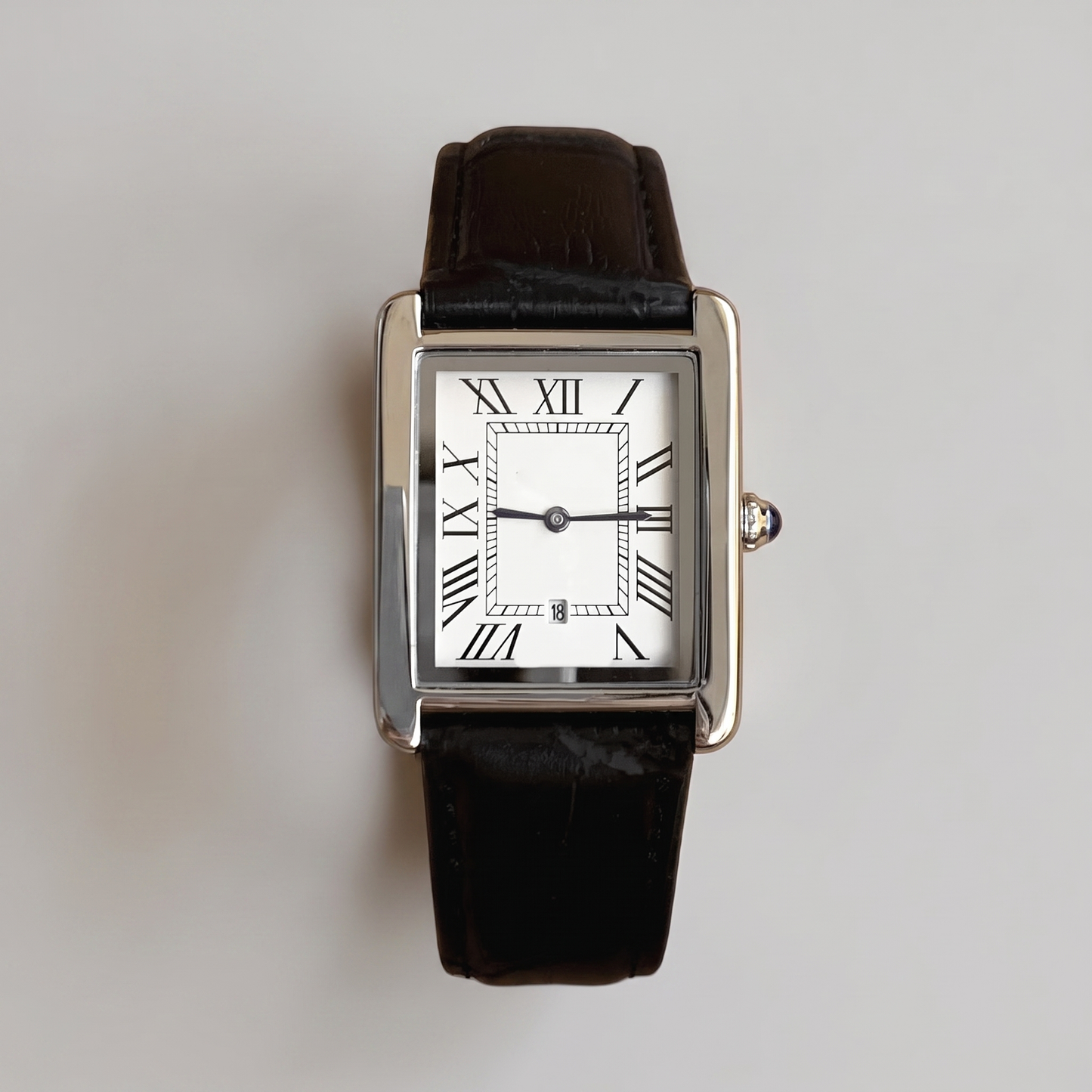 Men's square dress watch top