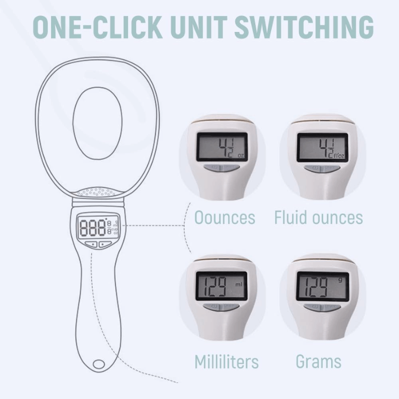 Digitaler Messlöffel mit Waage – 800 g Präzision – Produktansicht 2