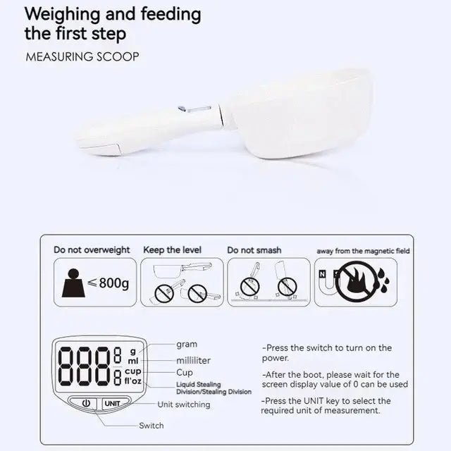 Digitaler Messlöffel mit Waage – 800 g Präzision – Produktansicht 3